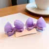 Lindo Clip Lateral Estéreo Lazo Pinza para el Cabello Orejas de Conejo Tela Completa No Lastima el Cabello Accesorios para el Cabello de Niños Pinza de Pato Bebé