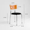 Silla de comedor casera usada, madera maciza nórdica, silla beige de moda, mesa y silla de comedor de diseño minimalista moderno, retro francés