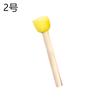 Cepillo de esponja con mango de madera y cabeza de hongo redondo, venta al por mayor de fábrica, serie de herramientas de grafiti para pintura artística infantil