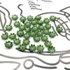 Concha de imitación ABS nacarada flor de loto de ocho pétalos soporte para flores de loto abanico para grupo de novias horquilla antigua DIY pendientes columpio corsage