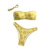 2025 Nuevo Bikini de Comercio Exterior Transfronterizo Europeo y Americano de Comercio Exterior sin Tirantes Sexy Bikini Traje de Baño Ropa de Baño Mujeres Xingcheng