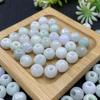 Cuentas de jade genuinas naturales, cuentas redondas de Myanmar, cuentas de gran agujero, pulsera de cuentas sueltas de jade Peizhu, productos de cuentas sueltas de jade al por mayor