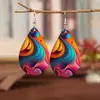 Aretes de Acrílico Gota de Agua Producto Nuevo Día de San Valentín Submarino Acrílico Regalo Transfronterizo Mariposa Aretes para Mujer y Navidad