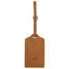 Etiqueta de equipaje fabricante pase de abordar avión cuero suave PU letrero de información de maleta logo en relieve etiqueta de equipaje de cuero