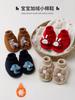 Zapatos Cálidos Suaves de Suela Blanda para Bebés Recién Nacidos Otoño e Invierno Nuevos Zapatos y Calcetines para Niños Pequeños Dibujos Animados Lindos Antideslizantes Zapatos Pre-Paso