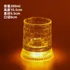 Taza de Vidrio Creativa, Vaso Giratorio para Whisky, Posavasos Luminoso de Alta Gama, Vaso de Cerveza, Vaso para Licores, Vaso Giratorio