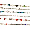 Cadena DIY Transfronteriza Creativa Colorida Vidrio Pedrería Perla Accesorios de Joyería Collar Pulsera Accesorios de Ropa Cadena Suelta