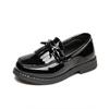 Zapatos de Princesa de Color Sólido a la Moda para Niñitas, Ventas Directas de Fábrica Primavera y Otoño, Zapatos Pequeños de Cuero de Suela Blanda para Actuación de Niñas
