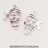 Acessórios de Joalheria de Liga DIY Pingente de Caveira Recortada Pulseira Colar Corrente de Mala Material Decorativo Pingente Bico