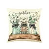 Nuevas fundas de cojín y almohada de verano más vendidas con diseños de letras y florales, populares y versátiles para sala de estar, sofá y cabecera de cama, transfronterizo