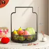 Bandeja de Frutas Sala de Estar Cesta de Frutas Multicapa Estante de Frutas de Lujo Ligero Bandeja para el Té de la Tarde Estante para Almacenamiento de Dulces y Snacks para el Hogar
