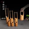 Decorações de Sashimi Enfeites Tubo de Bambu com Gelo Seco Pote Pequeno com Gelo Seco Prato de Postura para Frutos do Mar Japoneses Prato Enfeite Balde Pequeno de Bambu