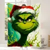 Manta Navideña de Franela Impresa Digitalmente, Manta Monstruo Verde del Grinch, Animación de Dibujos Animados, Envío Directo Disponible