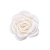 Venda quente de comércio exterior 4cm tecido de cetim frisado modelagem de borda queimada flor pequena faça você mesmo enfeite de cabeça infantil sapatos e chapéus decoração