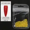 Mini Micro Bolas de Acero Decoraciones para Uñas Oro y Plata 0.4mm Tamaños Pequeño y Grande Perlas Redondas Accesorios de Pedrería para Uñas Venta al por Mayor