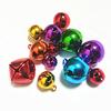 Sinos de Metal Coloridos de Fila Única Sino de Natal 22mm Enfeites de Sino Pintados Sino de Cobre Pequenos Sino Galvanizado