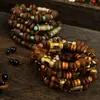 Pulseras de Granos de Café Reales al por Mayor para Fabricantes con Sabor a Café, Pulseras de Cuentas de Jingdezhen, Accesorios de Mano para Hombres y Mujeres, Souvenirs de Viaje