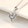 Collar de amor de plata para mujer, cadena de clavícula, estilo coreano, simple, estilo Mori, para estudiantes, forma de corazón, colgante de corazón de amor para novia y hermana.
