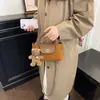 Bolsa Pequeña Cuadrada de Rejilla Diamante Retro Otoño Invierno Bolso Patchwork Bloque de Color Bolso de Mano para Mujer Suministro Directo de Fábrica Cadena de Suministro Bolso de Hombro Bolso Cruzado