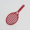 Rackets de Tenis de Metal Simulados Accesorios para Llaveros de Collar DIY Colgantes Populares para Bolsas Regalos Conmemorativos Deportivos