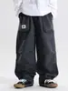 Calça comprida masculina estilo japonês, nova coleção outono 2026, calça de perna reta da moda para crianças, calça de trabalho estilosa e legal para meninos