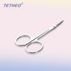 Tixiang tijeras para recortar cejas tijeras para vello nasal codo puntiagudo tijeras pequeñas tijeras de belleza para cejas de acero inoxidable tijeras a cejas tijeras para cejas