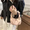 Bolso Plegado Nube Rosa para Mujer 2024 Nuevo de Moda Otoño Lujo Accesible Diseño de Nicho Bolso de Axila de Gama Alta