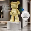 Alemão 2026 Novo Modelo Fabricante Luxo Leve Urso Violento Sala de Estar Gabinete de TV Decoração Grande Ornamentos de Chão Casa de Alta Gama