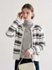 Cárdigan de punto de manga larga a rayas, nuevo estilo otoño/invierno para mujer, corte holgado, adelgazante, suéter de cuello redondo, prenda exterior