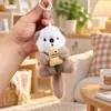 Llavero Creativo, Lindo y Adorable Colgante de Nutria Marina, Juguete de Peluche, Muñeca Gato Pez, Muñeca para Bolsa, Regalo Pequeño