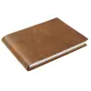 Couro Bovino de Primeira Camada Estilo Horizontal A4 Caderno de Couro Bovino Artesanal Bloco de Notas Retrô Caderno Caderno de Pintura Caderno de Esboços Pintado à Mão