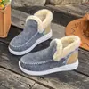 Zapatos de Algodón para Mujer para Exportación, Nuevo Modelo 2026, Transfronterizos de Invierno Talla Grande, Forrados de Felpa, Engrosados, Cálidos, de Suela Plana, Venta al por Mayor