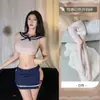 Conjunto nuevo de lencería sexy y puro, atuendo de estudiante, uniforme de marinero, atuendo seductor, minifalda, estilo de deseo puro