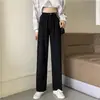 Jeans de Pierna Ancha para Mujer Otoño 2021 Pantalones Rectos Sueltos de Cintura Alta con Efecto Adelgazante