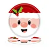 Atravessando Fronteiras Novo Desenho Animado Vermelho Decoração de Festa de Natal Prato de Papel Guardanapo de Papel Conjunto de Louças Suprimentos de Decoração Atacado