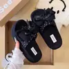 Pantuflas de Lunares con Moño Estilo Coreano para Mujer, Calzado de Verano para Exteriores, Nuevas Sandalias de Moda 2026, Chanclas Versátiles de Suela Gruesa