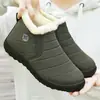 Zapatos de algodón, botas de algodón de invierno para exportación, venta al por mayor, estilo slip-on, tallas grandes, botas cortas engrosadas, estilo para parejas, botas de nieve cálidas para exteriores