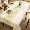 Mantel Estilo Chino, Nuevo Estilo Chino, Impermeable, Resistente al Aceite, Lavable, Mantel Rectangular para Mesa de Comedor, Lujo Ligero, Sensación de Alta Gama, Mantel Modelo Nuevo 2024