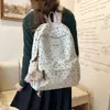 2026 Nueva Mochila Pequeña Fresca de Pana Temporada de Regreso a Clases Estudiantes de Secundaria y Preparatoria Mochila Escolar Ligera Casual Mochila de Gran Capacidad