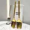 Lanterneiro de Colher Exquisito Colher de Alto Valor de Cor Colher Doméstica Colher de Sopa Colher de Alimentação Colher de Alimentação para Estudantes Colher de Celebridade da Internet Colher Estilo Coreano Colher Longa