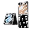 Funda Plegable para Teléfono Samsung Z Flip5 Funda Pintada Galvanizada Cubierta Protectora para Teléfono Galvanizada a Prueba de Caídas