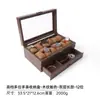 Caja de Almacenamiento para Relojes de Madera de Nogal Vintage con Múltiples Ranuras para Hombres con Techo Transparente Caja de Exhibición de Relojes de Doble Capa Venta al por Mayor desde el Fabricante