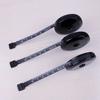 Cinta métrica negra transfronteriza para ropa, pulgadas, regla suave negra elegante, 1.5 m, regla de plástico y cuero para exportación, impresa con logo, regalo