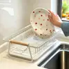 Escurridor de platos de cocina, organizador de tazones y platos, estante de almacenamiento para palillos y tazas, escurridor, cesta de almacenamiento, soporte de exhibición para el hogar