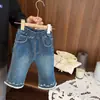 Jeans de Primavera y Otoño para Niñas Pantalones de Micro Campana Infantiles 2026 Nuevos Elegantes Pantalones Muy Bonitos para Bebé Estilo Primavera y Otoño