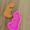 Cruz Mãe e Filho Maple Leaf e Outros Chaveiro Estilo Goma Gota Molde Açúcar Chocolate Biscoito de Silicone Molde