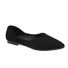 Zapatos Planos de Punta Aguda con Boca Baja de Tamaño Grande Estilo Coreano para Mujer, Nuevos Zapatos Planos de Terciopelo para Todas las Estaciones, Tienda Independiente