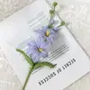 Pieza de Decoración para el Hogar de Orquídea Marciana Tejida Puramente a Mano, Flor Artificial Crochetada, Regalo de Cumpleaños Tejido con Hilo, Flor de Recuerdo