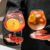 Copo de brandy estilo INS europeu de alto valor, copo para suco e café para bar doméstico, bebidas frias, coquetéis especiais