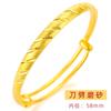 Moda Nuevo Llegado productos genuinos Joyería Vintage Simple para Mujer Cachemir Arena Oro Sólido Diseño de Nicho Pulsera